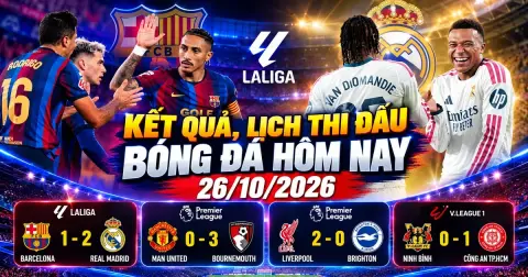 Real Madrid 2-1 Barca, MU 0-3 Bournemouth: 26-njy oktýabr futbol netijeleri