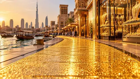 Dubaýda 24 karat altyndan ýolyň açylmagyna taýýarlyk görülýär