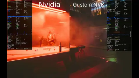 Linux üçin NVK sürüjisi Cyberpunk 2077-de GeForce sürüjisine garanda 18% haýal işledi