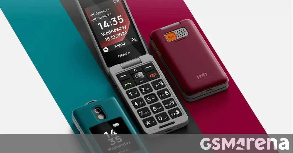 Nokia 2360 Flip: Iki ekranly we SOS düwmesi bolan täze telefon