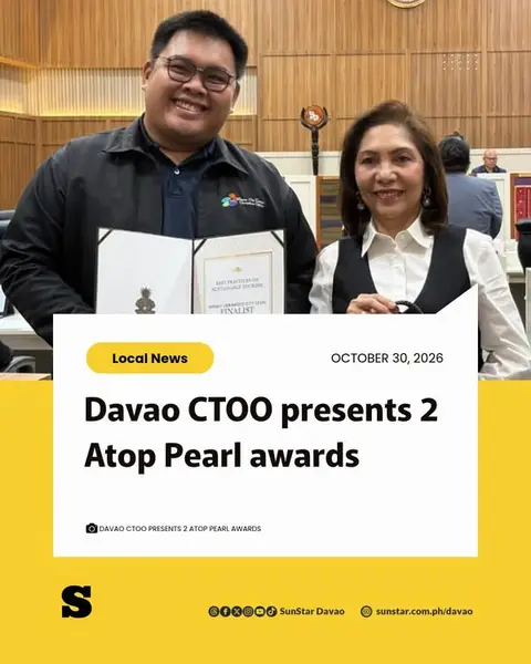 Davao şäheriniň syýahatçylyk edarasy 2026 Atop Pearl baýragynyň iki sylagyny aldy