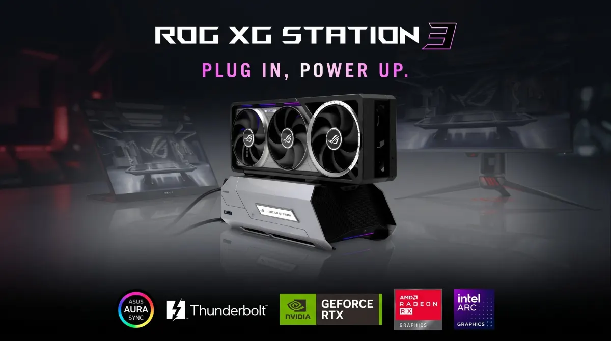 ASUS ROG XG Station 3: Täze nesil 80 Gbps tizlikli daşarky grafik stansiýasy