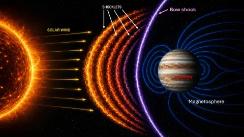 NASA Jupiteriň görünmeýän goragyny ýerden has çylşyrymly tapdy