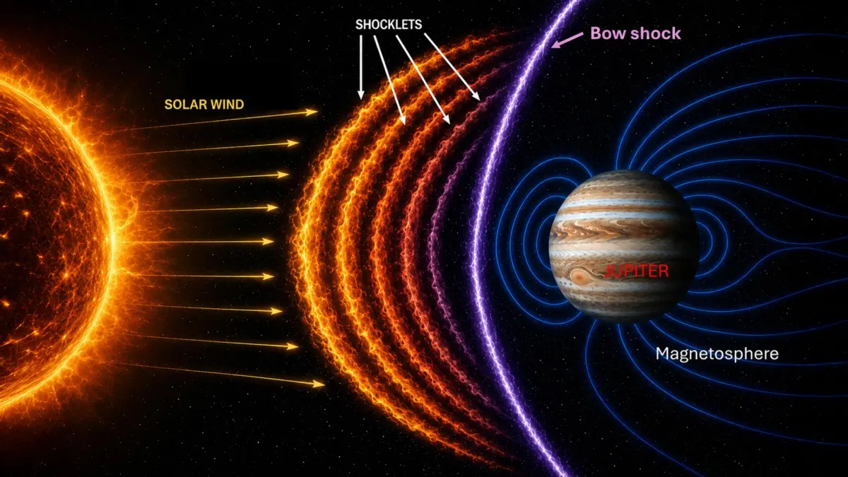 NASA Jupiteriň görünmeýän goragyny ýerden has çylşyrymly tapdy