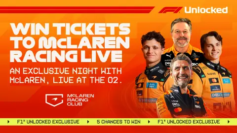 McLaren Racing Live O2-de: Formula 1 bilen tanyşlyk üçin bilet gazanyň