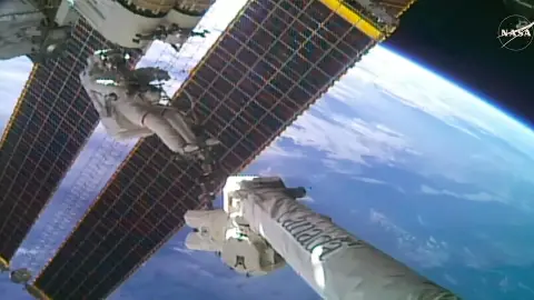 Kosmonawtlar Halkara Kämilleşen Stansiýasyna güýçli energiýa ulgamy goşdy