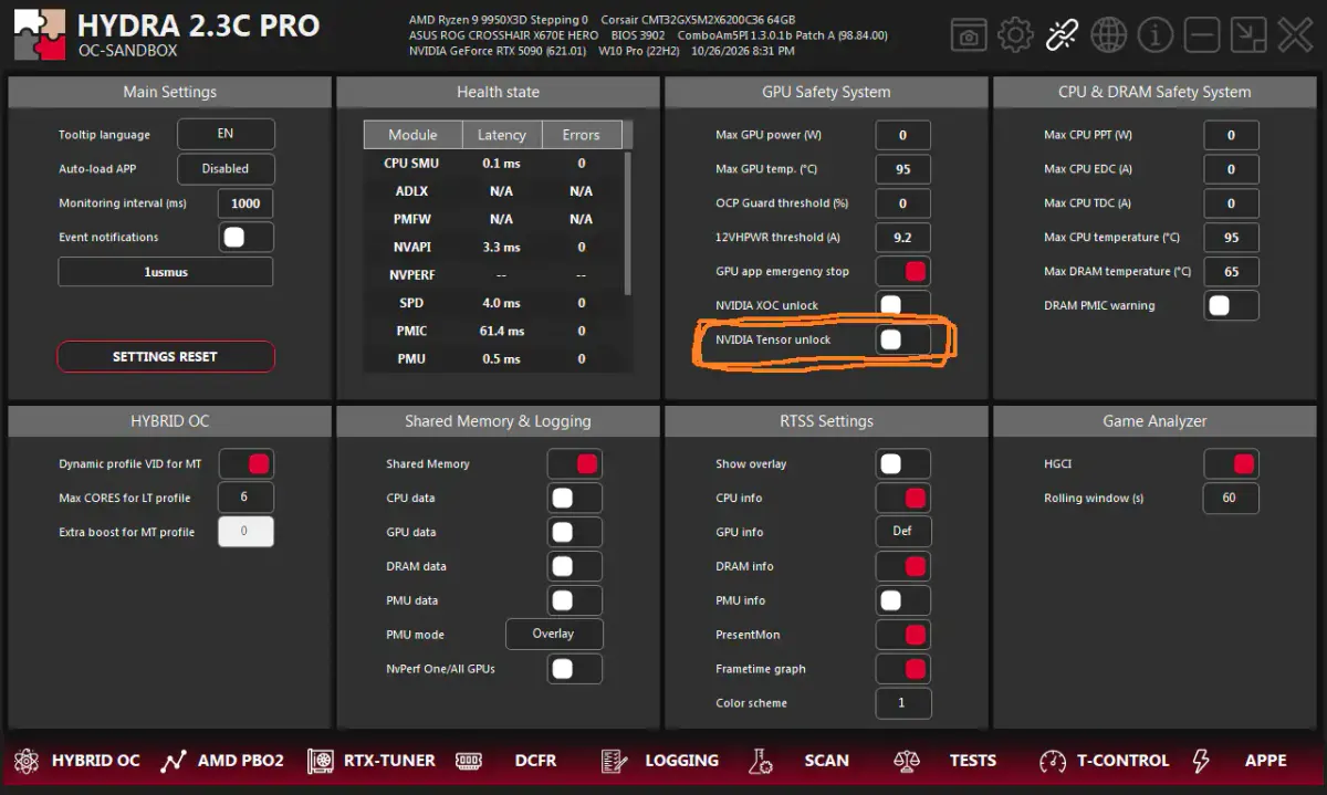 HYDRA programma üpjünçiligi GeForce RTX 40 seriýasy üçin Tensor Core açylmagyny goldaýar