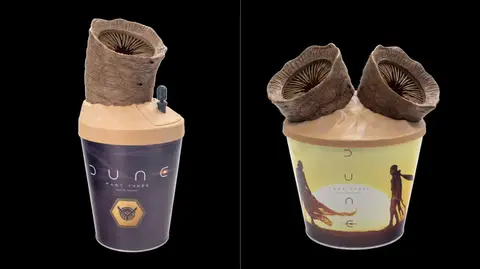 Dune: Part Three üçin täze 'Double Sandworm' popkorn gaplarynyň dizaýny