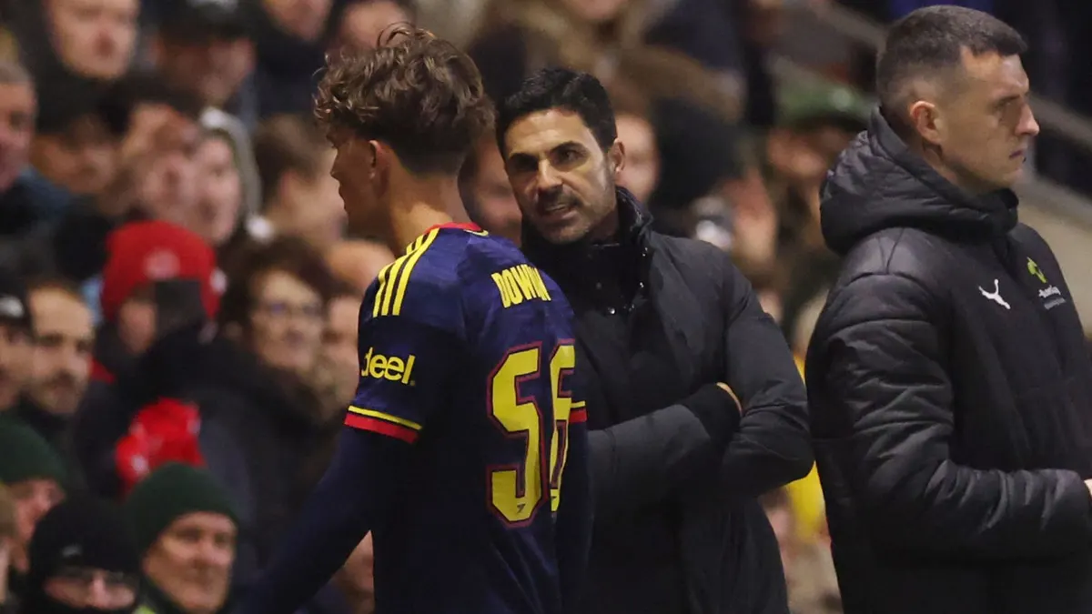 Arteta 16 ýaşly Dowmanynyň reýd kartyna bolan reaksiýasyny düşündirdi